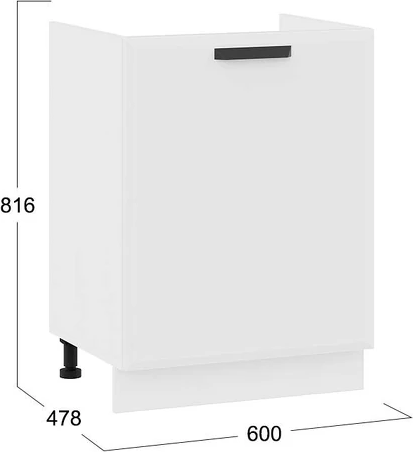 Шкаф под мойку ТриЯ Тиана 1Н6М с одной дверью