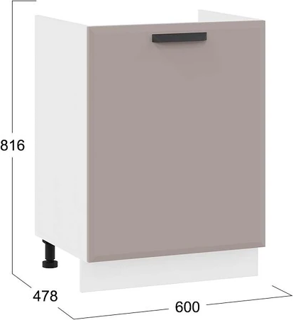 Шкаф под мойку ТриЯ Тиана 1Н6М с одной дверью