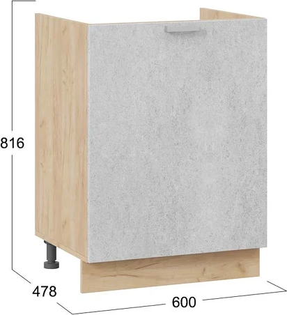 Шкаф под мойку ТриЯ Гранита 1Н6М с одной дверью