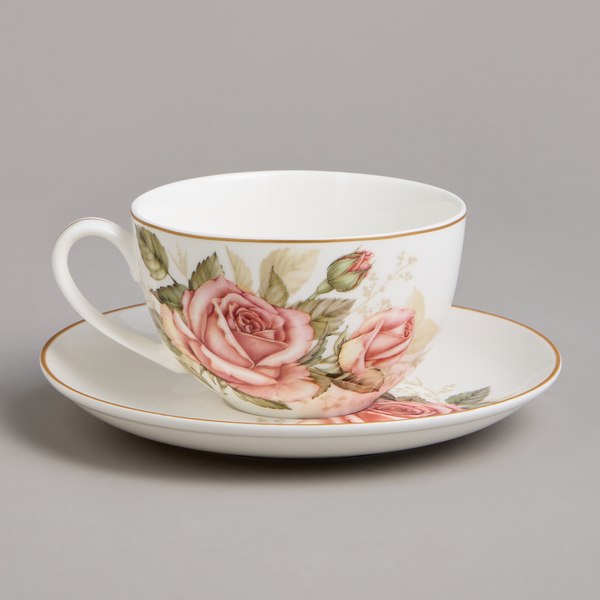 Чашка с блюдцем Lefard Корейская роза 590-678