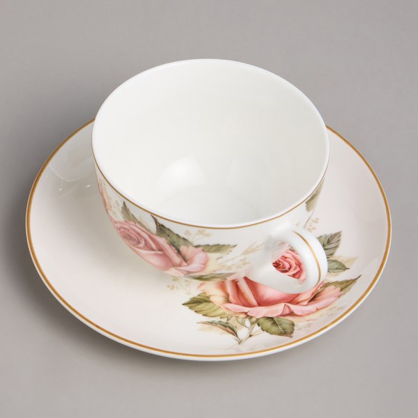 Чашка с блюдцем Lefard Корейская роза 590-678
