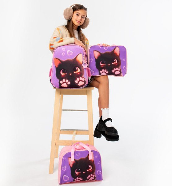 Школьный рюкзак Brauberg Premium. Paw Prints / 273098