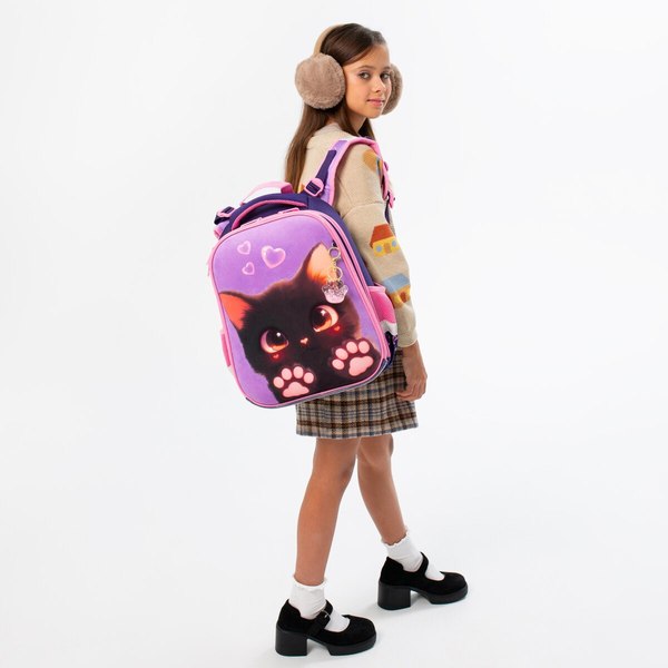 Школьный рюкзак Brauberg Premium. Paw Prints / 273098