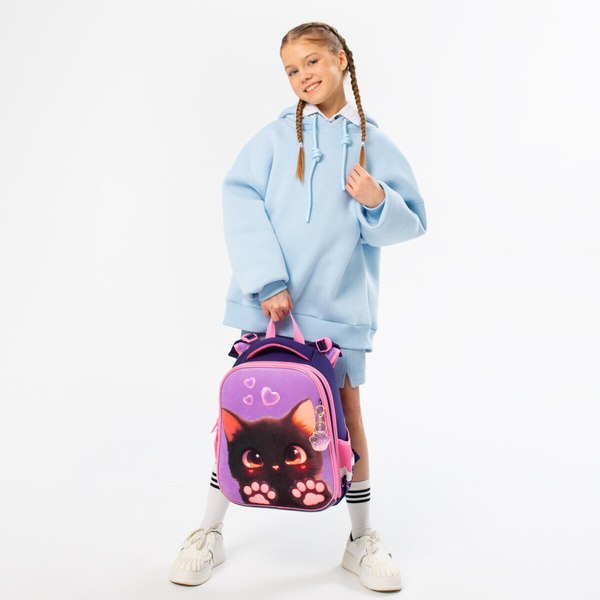 Школьный рюкзак Brauberg Premium. Paw Prints / 273098