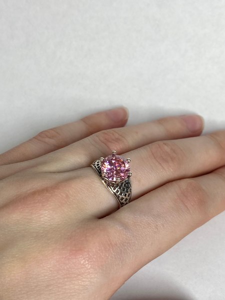 Кольцо Wolves Нежный поцелуй Серебрение 1642