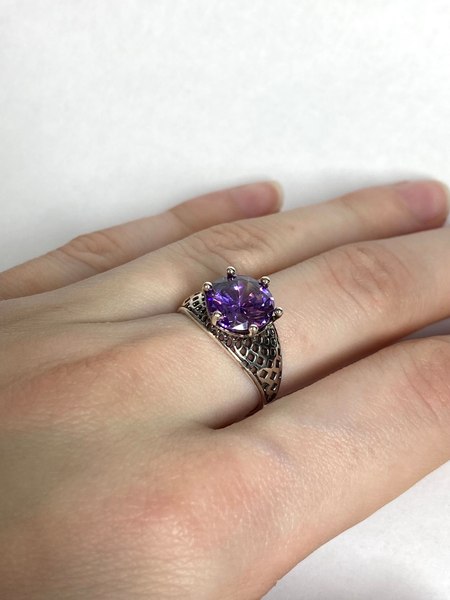 Кольцо Wolves Нежный поцелуй Серебрение 1646