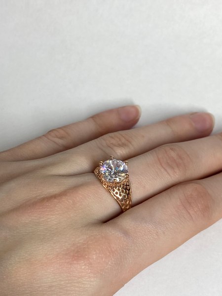 Кольцо Wolves Нежный поцелуй Позолота 1649