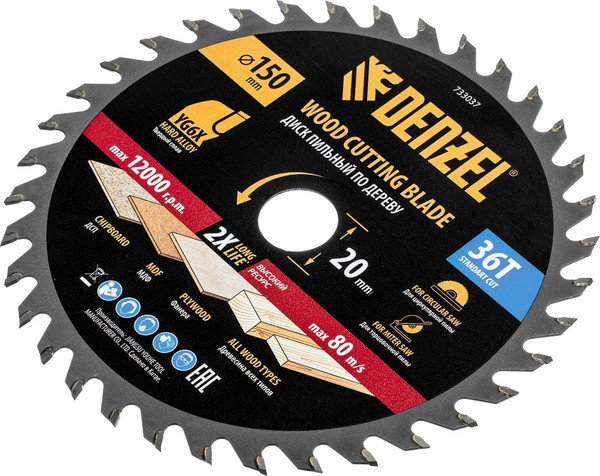 Пильный диск Denzel 733037