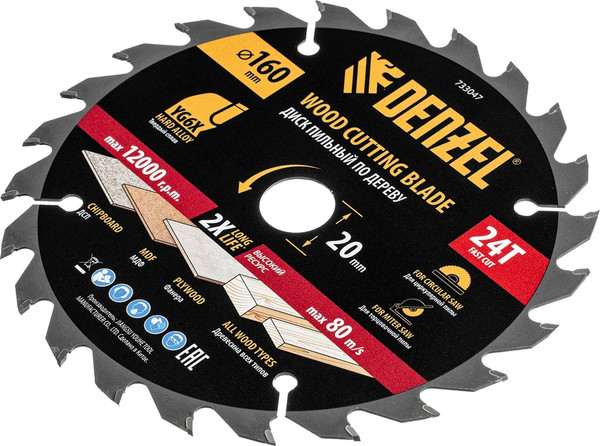 Пильный диск Denzel 733047