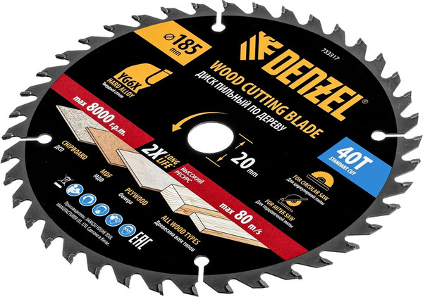 Пильный диск Denzel 733317