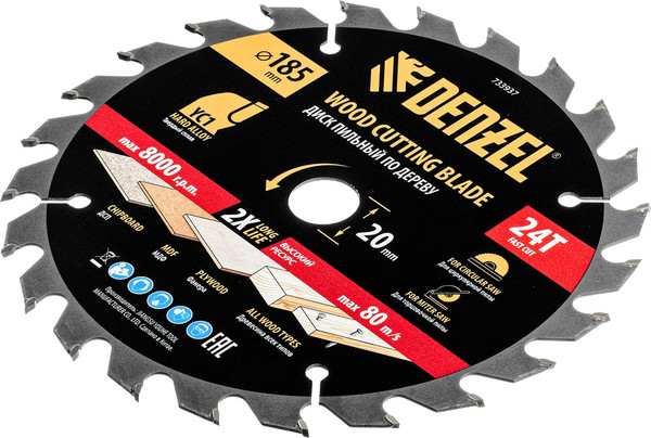 Пильный диск Denzel 733937