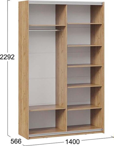 Шкаф-купе ТриЯ Оскар Скания Т2 1400 / 268606