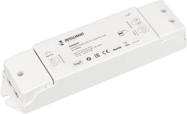 Диммер для светодиодной ленты Arlight Intelligent SMART-PWM-102-72-CDW-PD-SUF / 037341 - фото