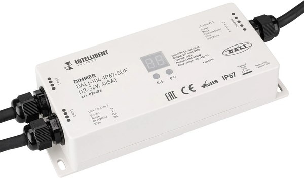 Диммер для светодиодной ленты Arlight Intelligent DALI-104-IP67-SUF / 026496 - фото