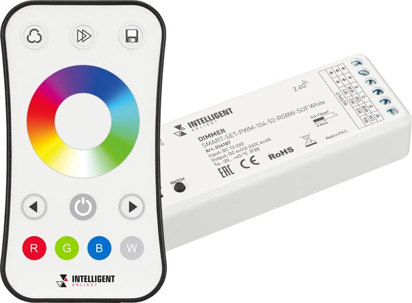 Диммер для светодиодной ленты Arlight Intelligent SMART-SET-PWM-104-52-RGBW-SUF White / 036187 - фото