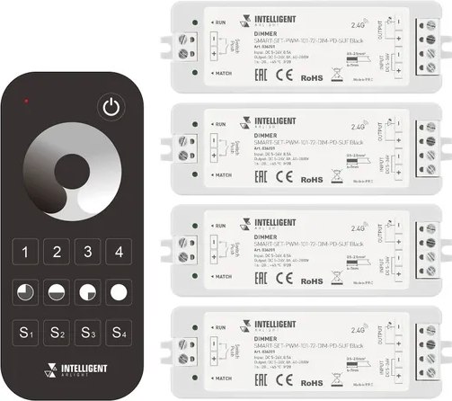 Диммер для светодиодной ленты Arlight Intelligent SMART-SET-PWM-101-72-DIM-PD-SUF Black / 036201 - фото