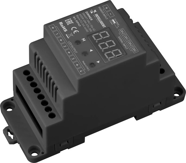 Диммер Arlight Intelligent SMART-DALI-104-62-ADDR-DIM-DT6-DIN Black / 039147 - фото
