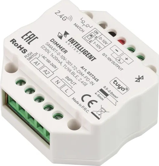 Диммер для светодиодной ленты Arlight Intelligent SMART-0-10V-301-72-DIM-PD-IN / 037345 - фото