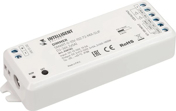 Диммер для светодиодной ленты Arlight Intelligent SMART-0-10V-102-72-MIX-SUF / 038182 - фото