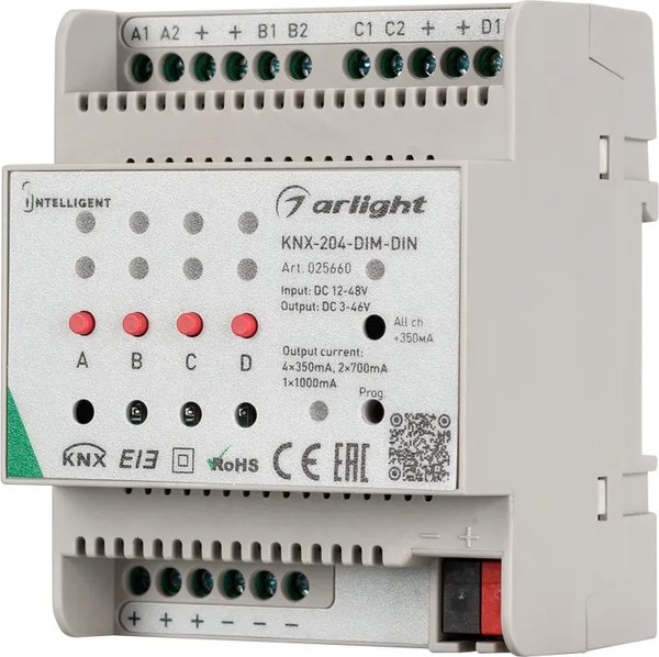 Диммер Arlight Intelligent KNX-204-DIM-DIN / 025660 - фото