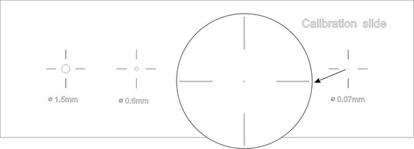 Калибровочный слайд Magus CS5 XY0.01/0.07/0.15/0.6/1.5 / 82241 - фото
