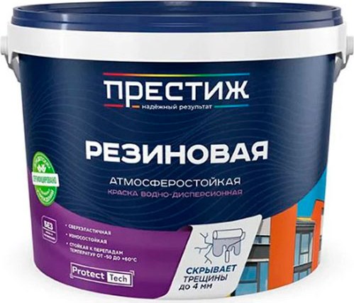 Краска ПРЕСТИЖ ВД-АК резиновая - фото