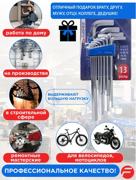 Набор ключей Forsage F-5137XL