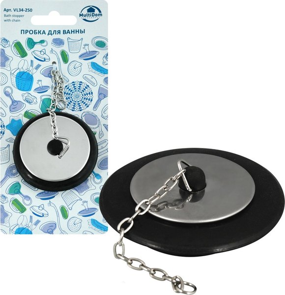 Пробка для ванны Мультидом VL34-250