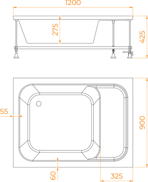 Душевой поддон RGW BC/L / 16180692-91