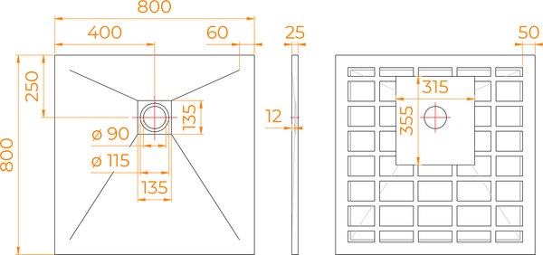 Душевой поддон RGW Stone Tray-W / 14152088-01-11