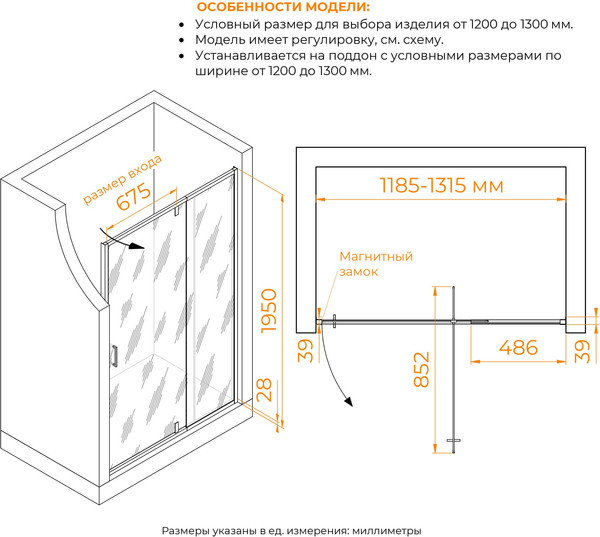 Душевая дверь RGW PA-008 / 350800813-21