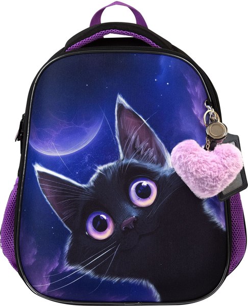 Школьный рюкзак Schoolformat Ergonomic Light 2 Игривый космокотик / РЮКЖКМБ2-ИКК - фото