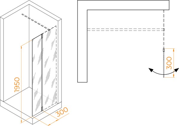 Душевая стенка RGW Z-071W / 352207103-15