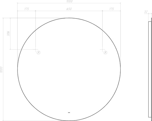 Зеркало Vigo Otti Classic 1000