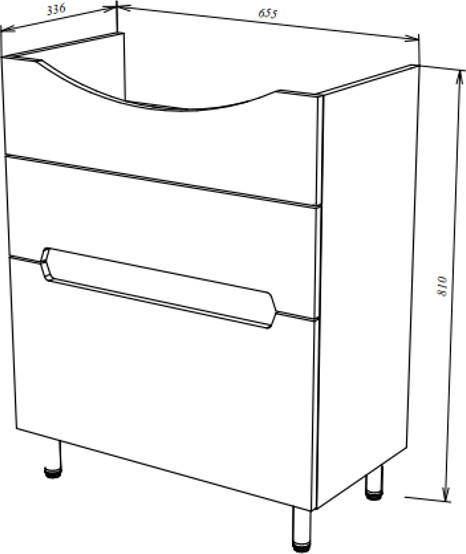 Тумба под умывальник Garda Marko-71 70 / 04.71.700