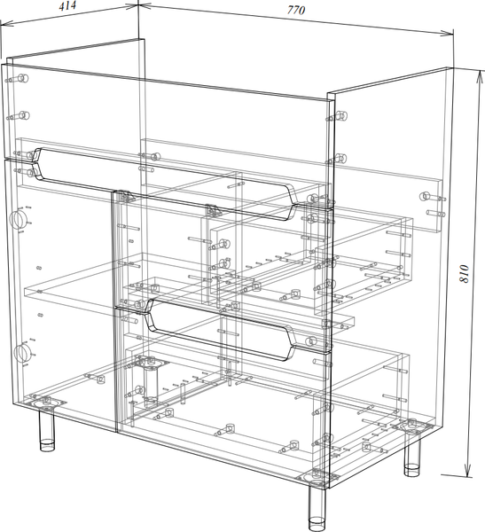 Тумба под умывальник Garda Marko-75 80 / 04.75.800