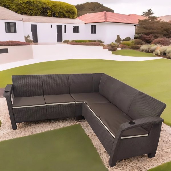 Комплект садовой мебели Springhouse Corfu Relax NCC4+1BR (коричневый)