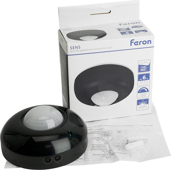 Датчик движения Feron SEN5/LX20B / 51516