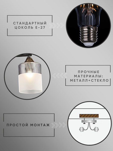 Потолочный светильник Aitin-Pro НПБ 02-2x60-101 / A4409/2