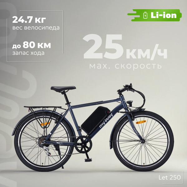 Электровелосипед MyWay Let 1.0 250 26 Pro - фото