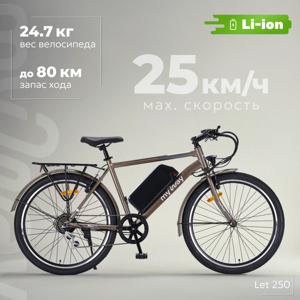Электровелосипед MyWay Let 1.0 250 26 Pro - фото