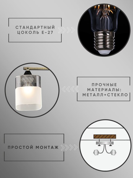 Потолочный светильник Aitin-Pro НПБ 02-2x60-101 / A4425/2