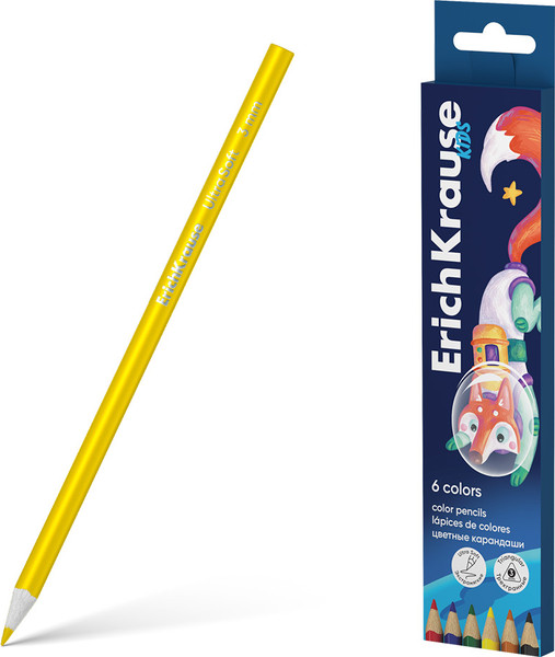 Набор цветных карандашей Erich Krause Kids Space Animals / 61785 - фото