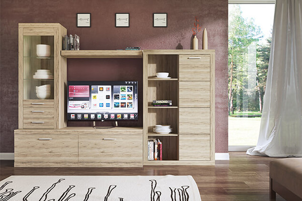 Шкаф-пенал с витриной Anrex Oskar 1V2SL