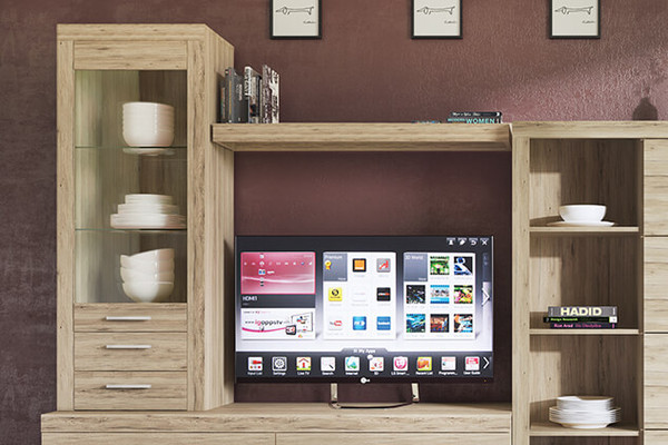 Шкаф-пенал с витриной Anrex Oskar 1V2SL