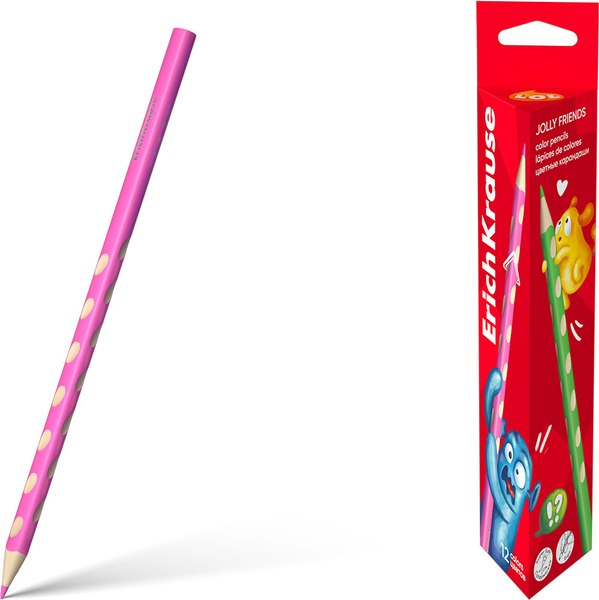 Набор цветных карандашей Erich Krause Jolly Friends / 63600