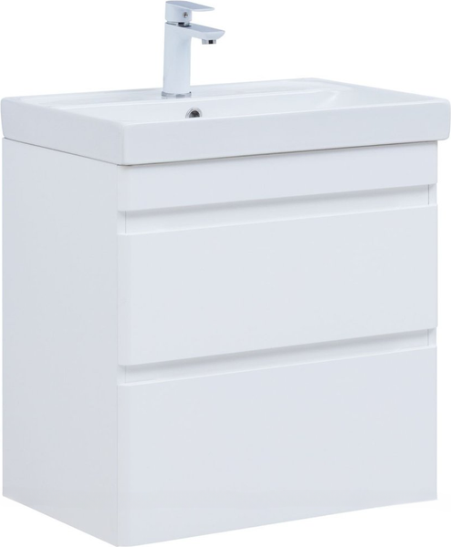 Тумба под умывальник Aquanet Слим 60 2 ящ / 346047 - фото