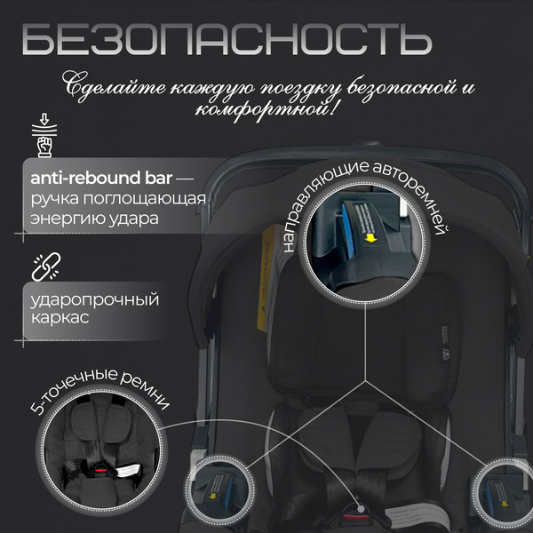 Коляска-автолюлька Bubago Mirco / BG 153-1