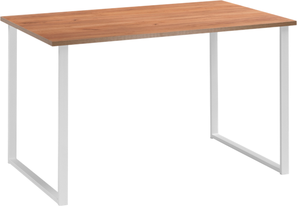 Обеденный стол Notta Лиман 140x80 / 619214 (дуб крафт золотой/белый матовый) - фото