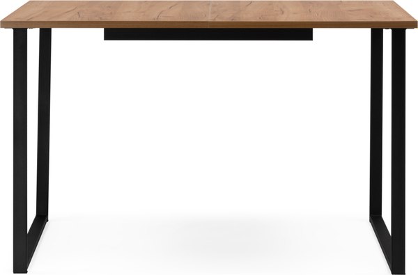 Обеденный стол Notta Лиман 120/160x80 / 619210 (дуб крафт золотой/черный матовый)